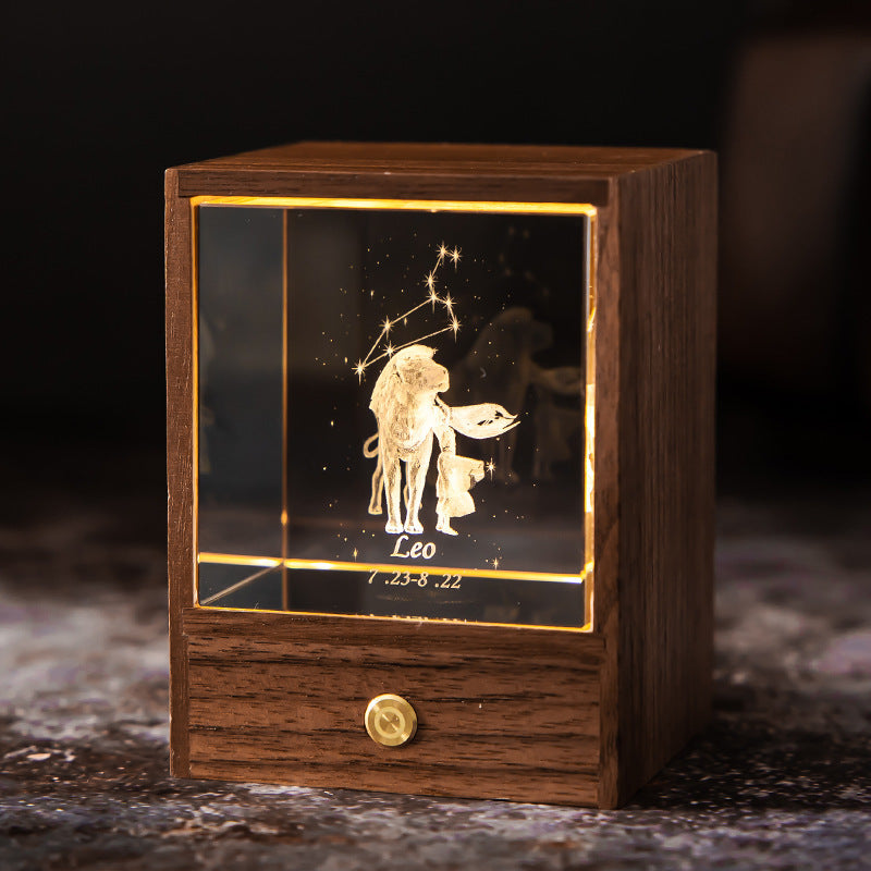 Crystal LED Table Lamp - USB Power Constellation Light Bedroom Night Lights for Decor - DropOnline.co