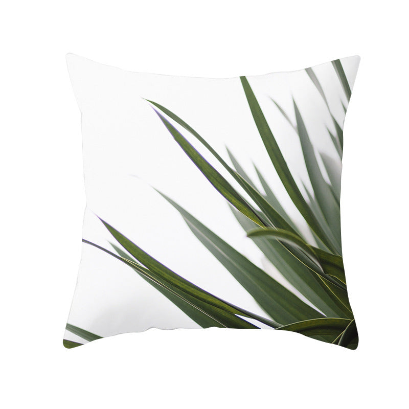 Light Tropical Plants Home Decor Peach Skin Fleece Pillowcase - DropOnline.co