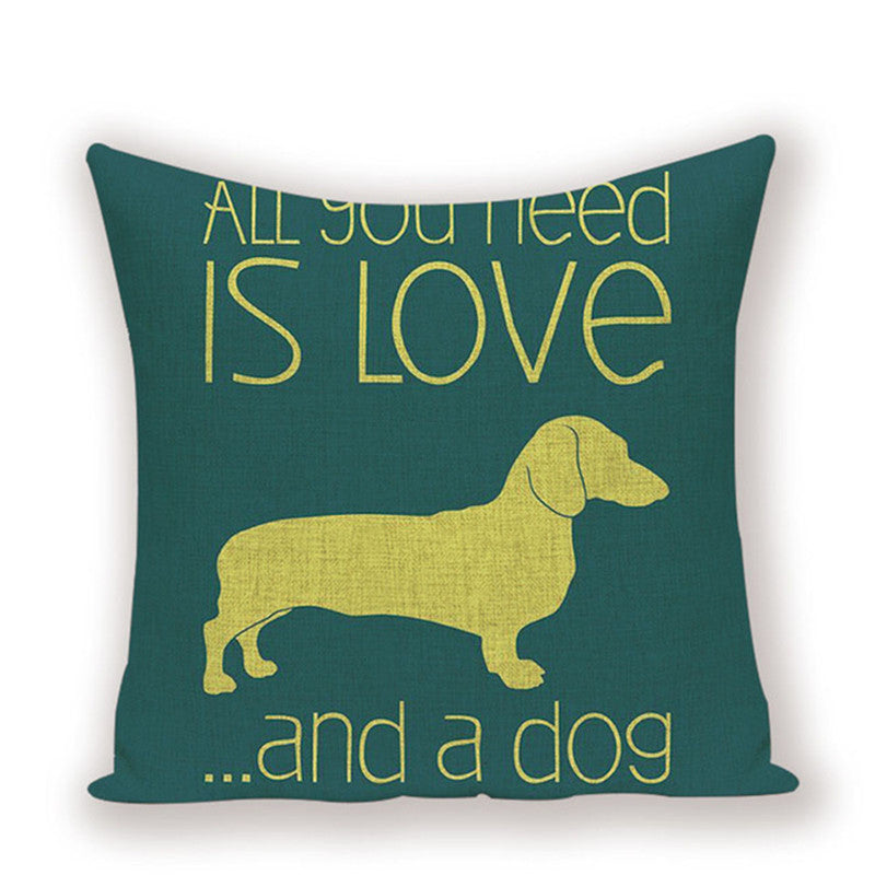 Dachshund Cushion Cover Fungus Sausage - DropOnline.co