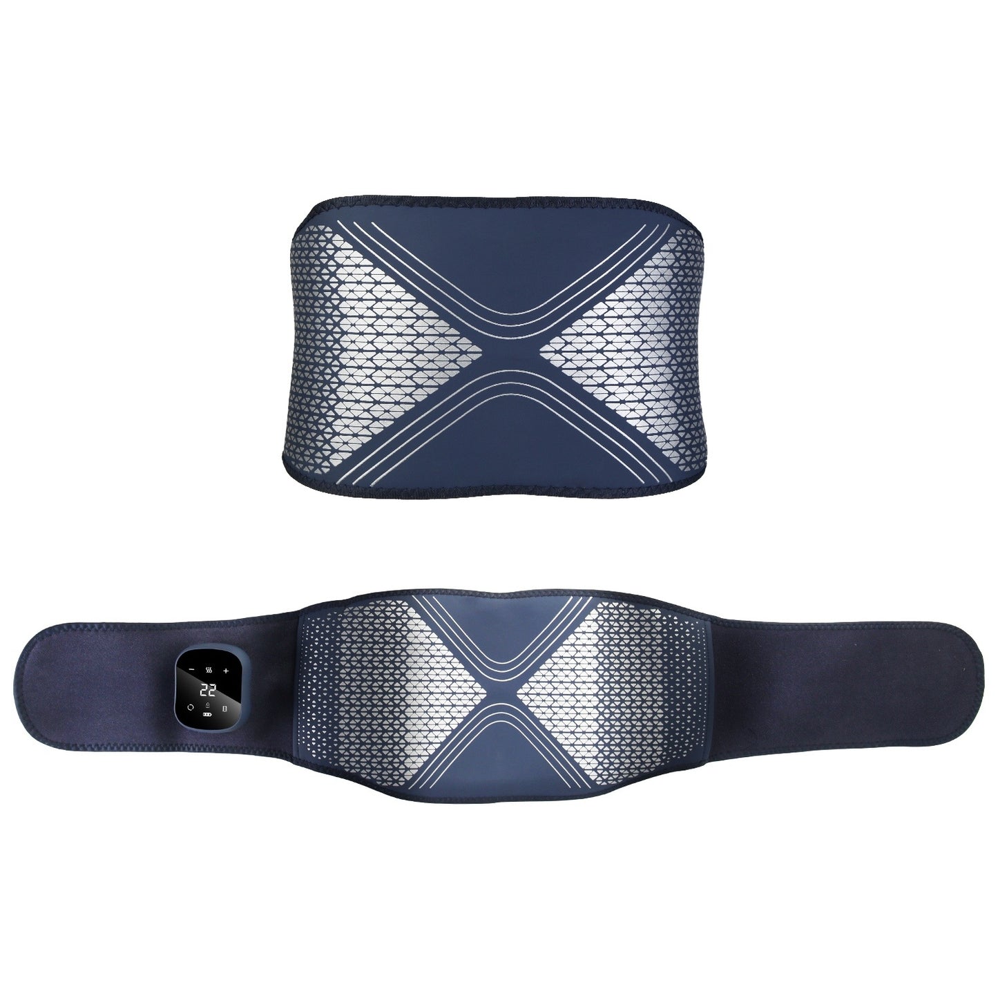 1Pc Lower Back Massager Heating Pad Cordless Heating Pad With Air Compression Vibration For Back Belly Waist Shoulder Pain Relief - DropOnline.co