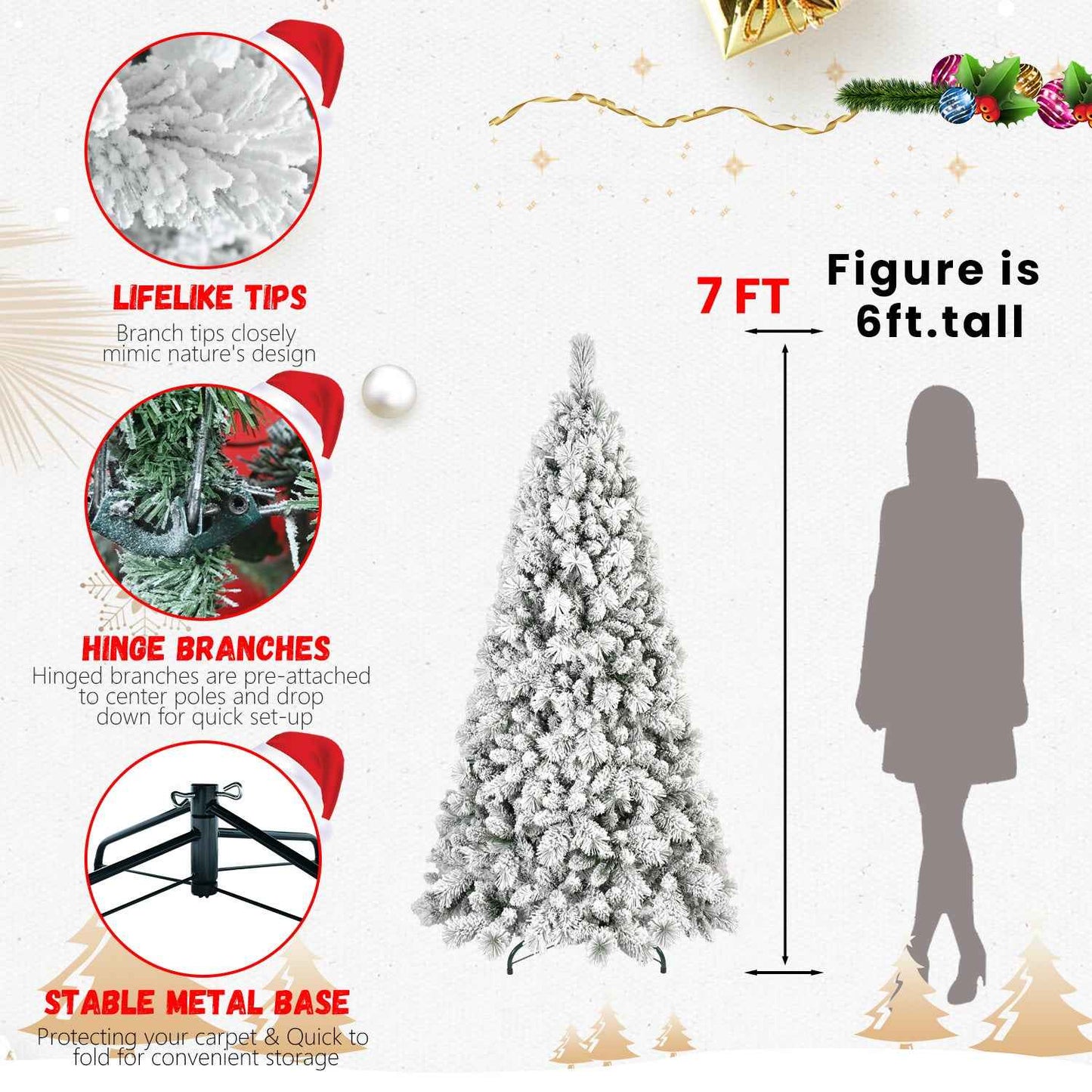 PVC Christmas Tree - Traditional Artificial Holiday Tree