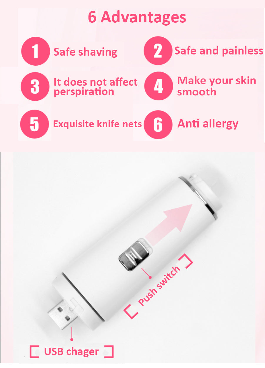 4 In 1 Facial Eyebrow Hair Epilator Remover Tool Device Painless Electric Shaver For Women - DropOnline.co