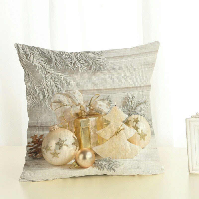 Christmas Polyester Fabric Sofa Cushion And Pillowcase - DropOnline.co