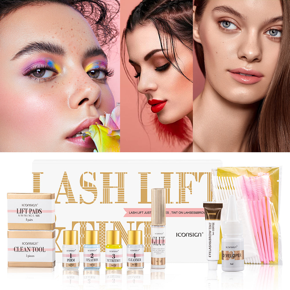 ICONSIGN Lash Lift EyeLash Eyebrow Dye Tint Kit Lashes Perm Set Brow Lamination Makeup Tools - DropOnline.co
