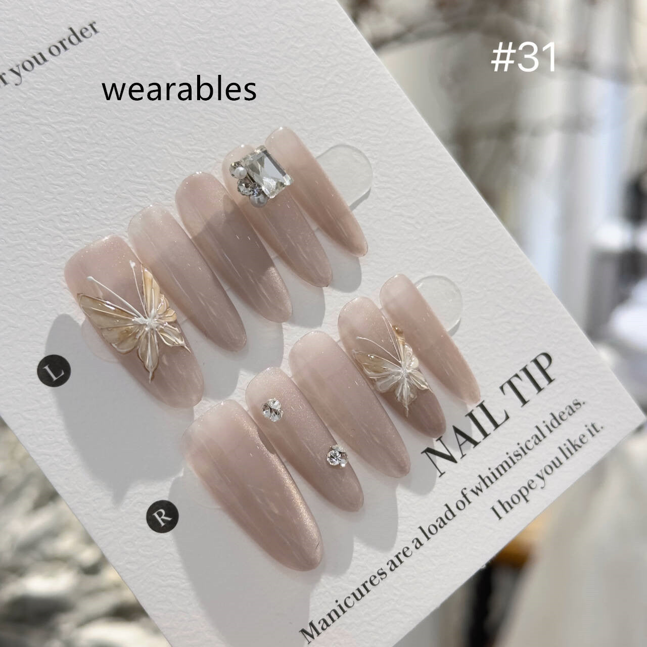 Handmade Long Mechanical Awn Star  Diamond Manicure - DropOnline.co