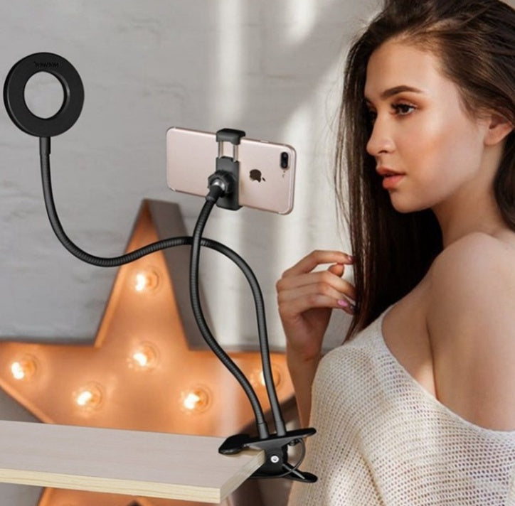 LED Selfie Ring Light for Live Adjustable Makeup Light-8cm Stand - DropOnline.co
