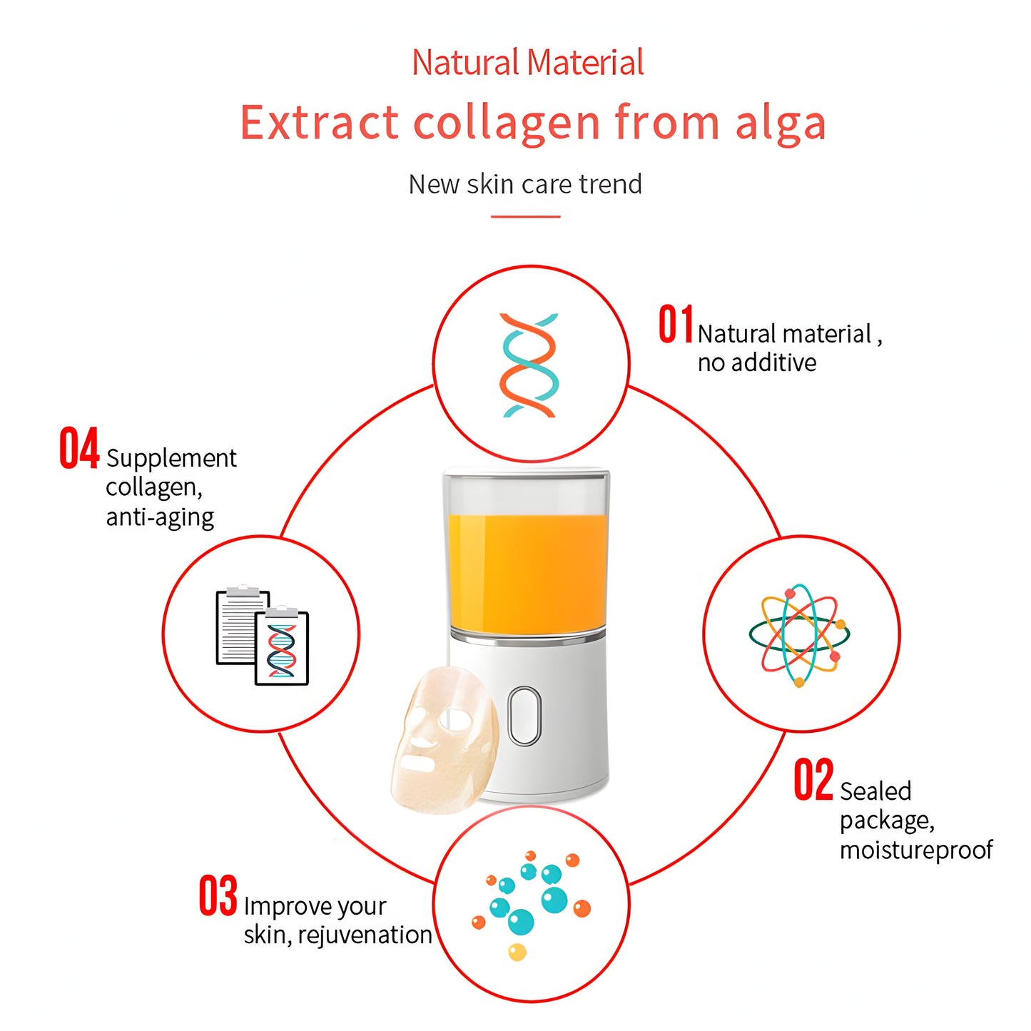 DIY Automatic Facial Fruit Vegetable Mask Maker Machine Mask Mini FaceSkin Rejuvenation Home Use Beauty Devices - DropOnline.co