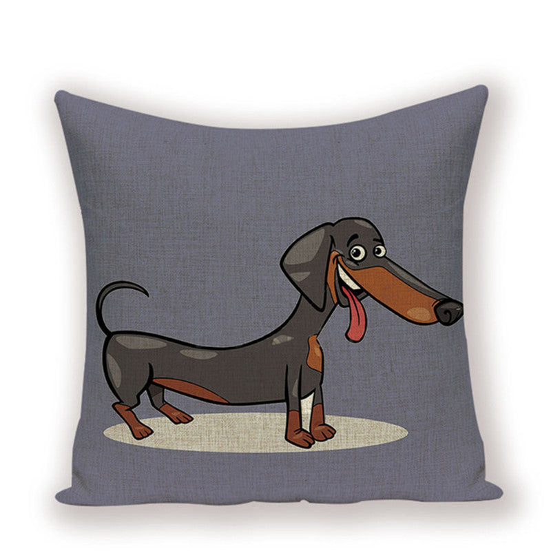 Dachshund Cushion Cover Fungus Sausage - DropOnline.co