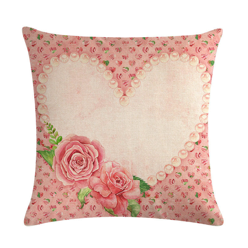 Floral Cushion Cover Cotton Linen Pillowcase - DropOnline.co