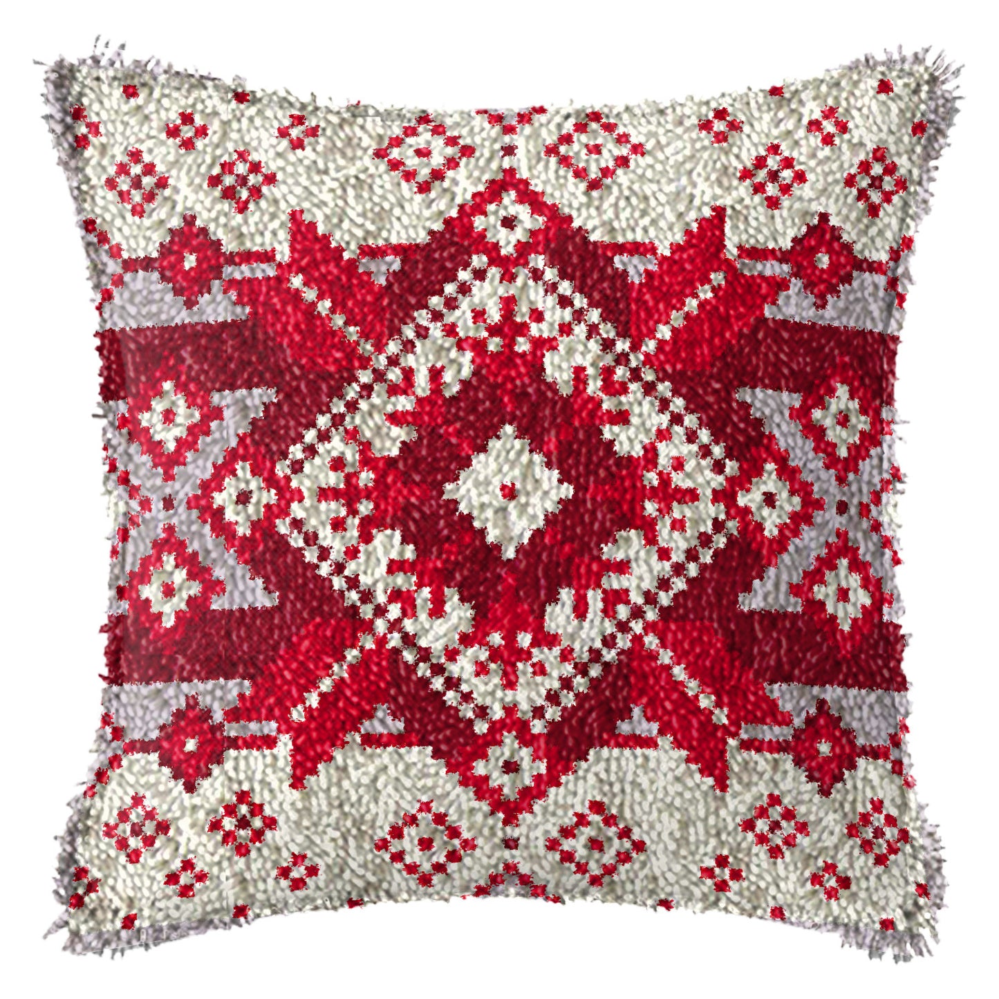 Diy Handmade Christmas Cushion Wool Embroidered Pillow Material Package - DropOnline.co