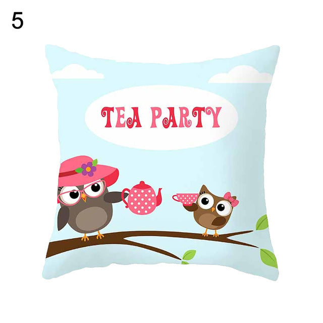 Owl animal pillowcase cushion cover - DropOnline.co