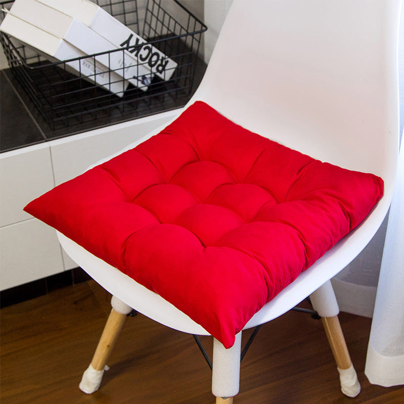Solid Color Padded Cushion Chair Cushion Office Chair Cushion - DropOnline.co