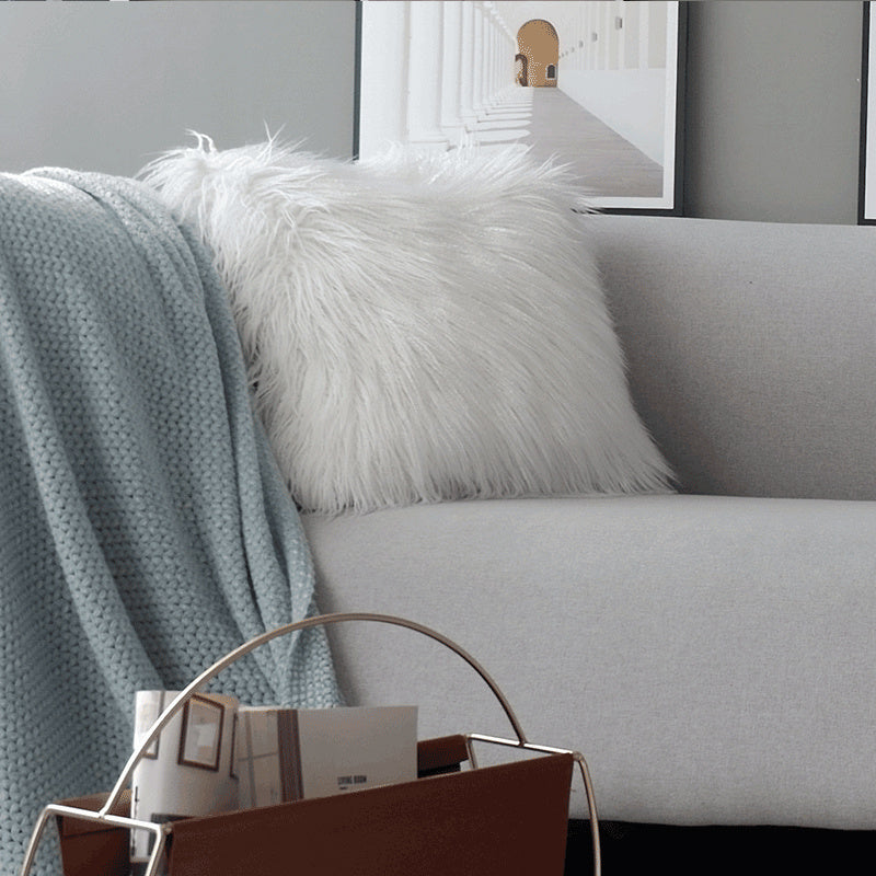 Blue Throw Pillow Sofa Cushion Modern Simple Homestay - DropOnline.co