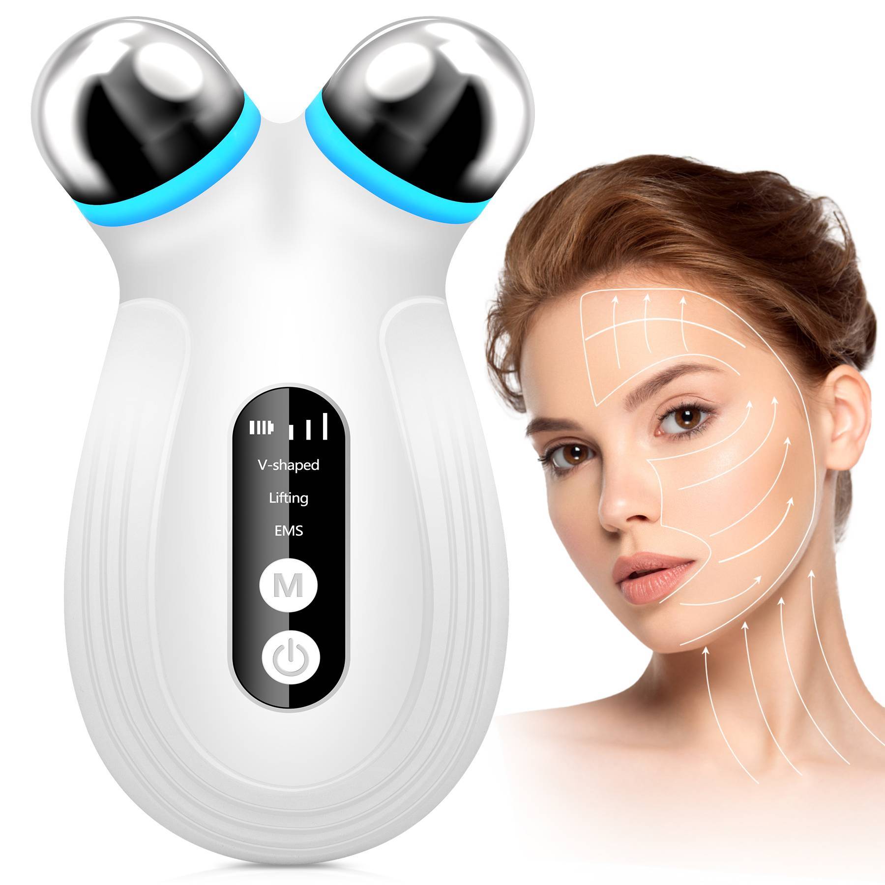 Anti Aging And Wrinkles Microcurrent Facial Device, Boost Skin Care Absorption - DropOnline.co