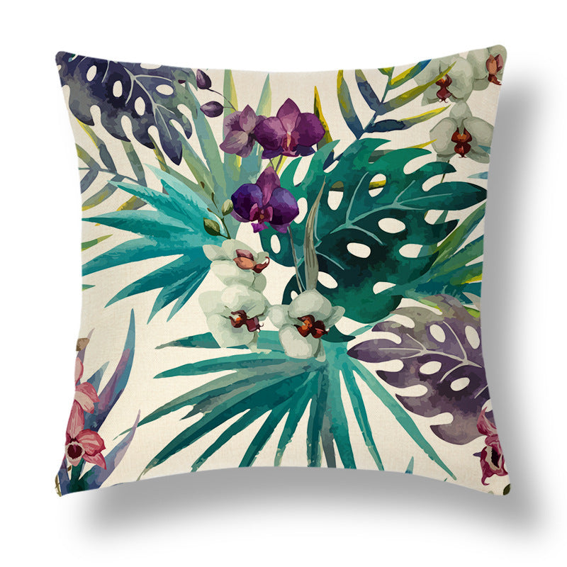 Tropical Series Linen Throw Pillow Case Cushion Cover - DropOnline.co
