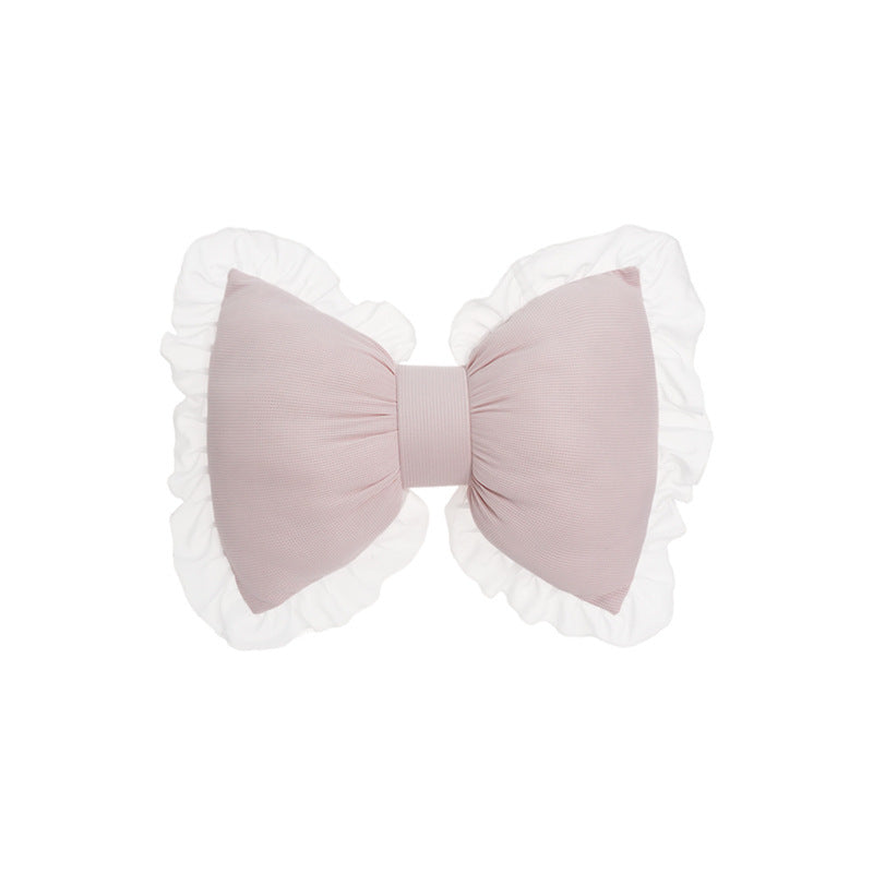 Sweet Cute Butterfly-shaped Waist Pillow Office Bedroom Sofa Home Pillow Four Seasons Universal Pillow Lace Side Cushion - DropOnline.co