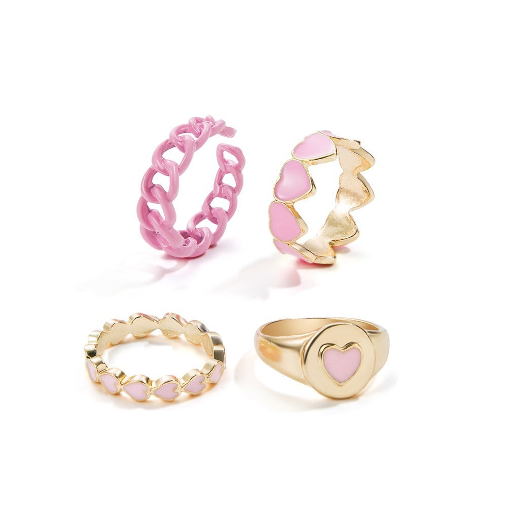 Hot Selling Creative Personality Butterfly 2-Piece Ring Set - Punk Style Couple Rings - DropOnline.co