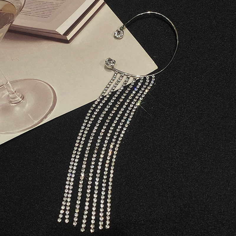 Fashionable And Simple Long Tassel Earrings - DropOnline.co