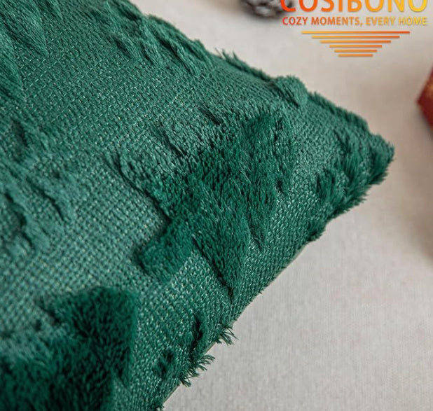 Plush Snowflake Christmas Tree Living Room Sofa Cushion Holiday Party Decoration Pillowcase - DropOnline.co