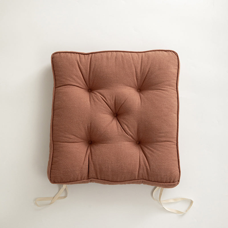 Japanese Simple Cotton And Linen Cushion Thickened And Anti-skid - DropOnline.co