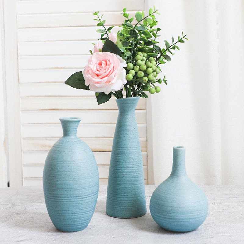 Creative Home Ceramic Crafts Ceramic Vase Desk Hydroponic Vase Decoration Home Decoration Vase - DropOnline.co