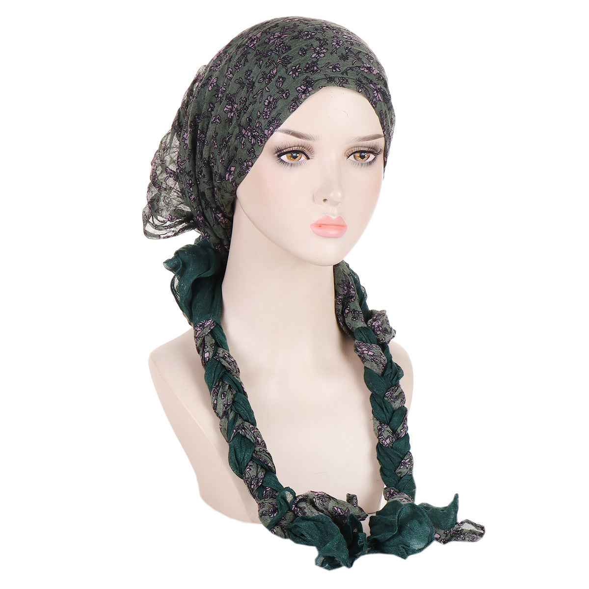 Tam-o'-shanter Hand-woven Braid Bandana Scarf Female Cap - Artisan Beret