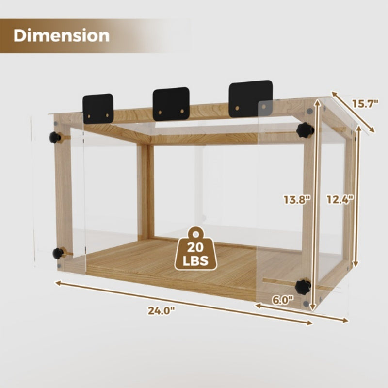 Waterproof Window Cat Perch Catio, Wood Cat Window Box, Window Catio For Indoor Cats. Suitable Single Hanging Window With An Inner Diameter Of The Window Frame With A Net Opening Width Of 24-35 In - DropOnline.co