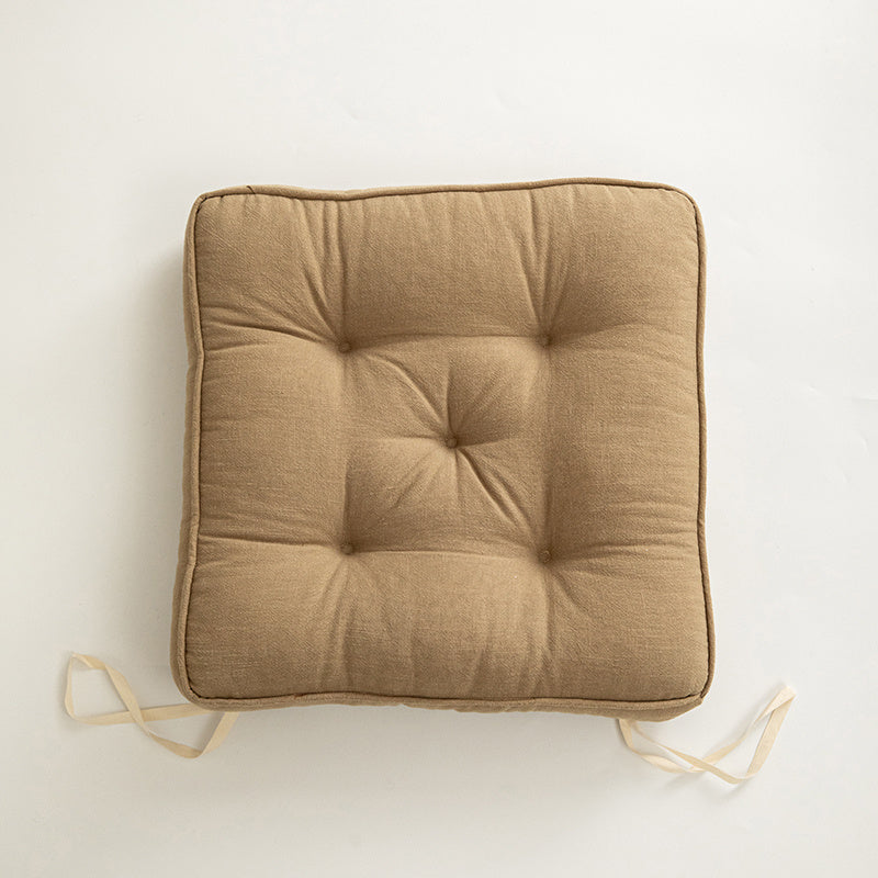 Japanese Simple Cotton And Linen Cushion Thickened And Anti-skid - DropOnline.co