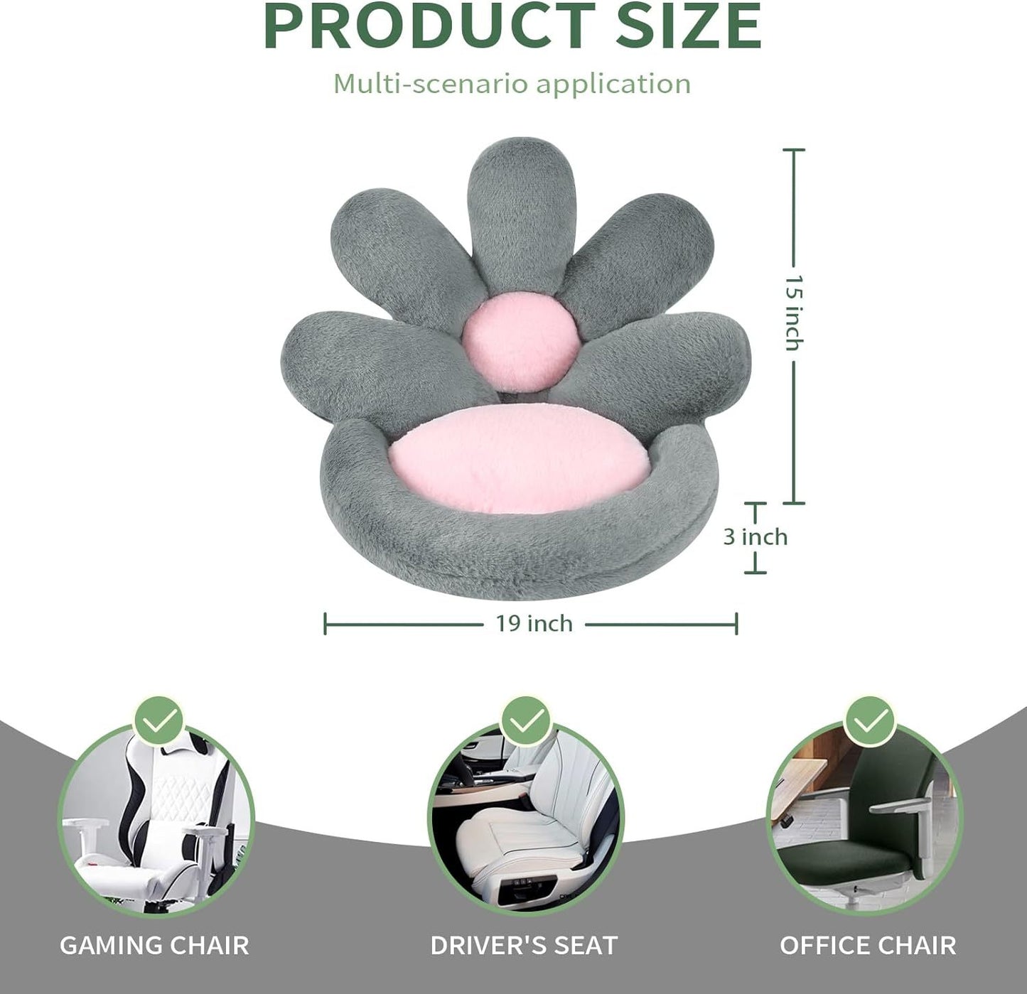 Round Nesting Cat Scratching Board - Flower Shape Seat Cushion Comfy Gaming Chair Pet Mat 19 Inch - DropOnline.co
