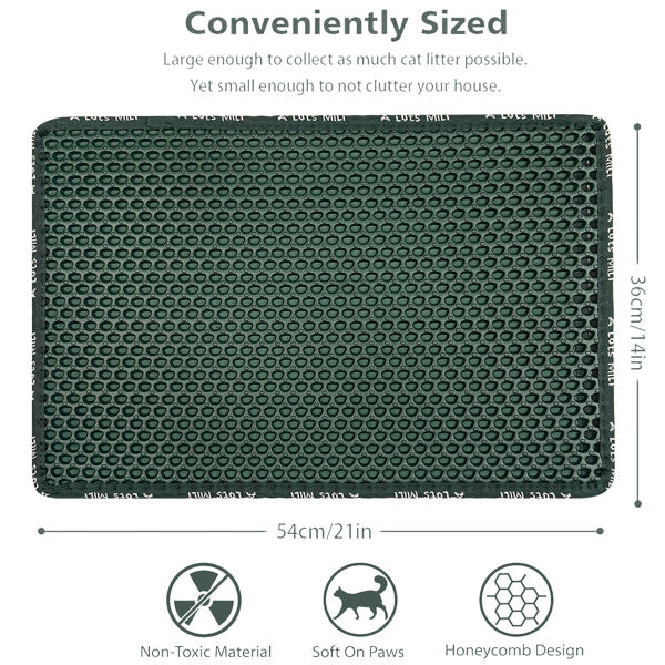 Double Layer Rice Shaped Cat Litter Pad - DropOnline.co