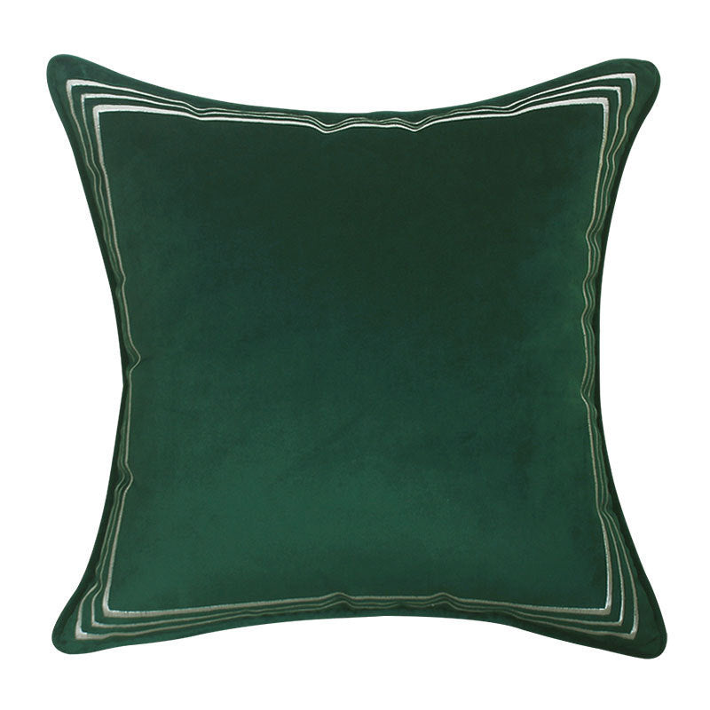 Dutch Velvet Embroidery Pillow Cover Series American Model Room Bedside Cushion - DropOnline.co