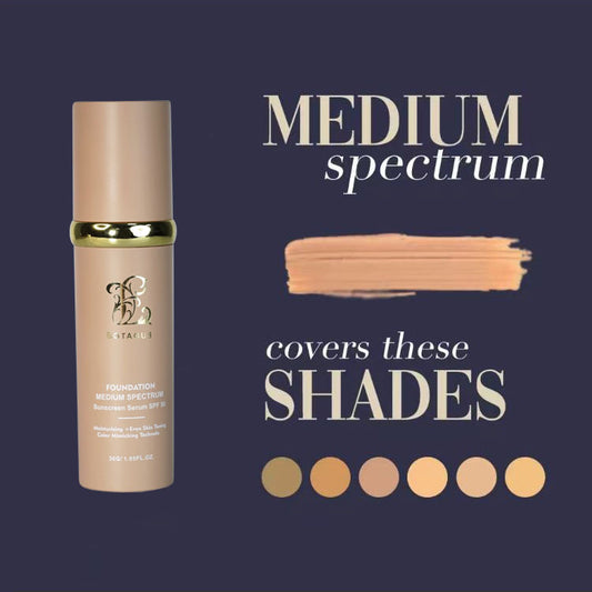 BOTAGUS Foundation 4 In 1 Medium Spectrum,,Protecting From Sun With SPF50,For Gym, Sports, Dancing Concealer Coverage Flawless - DropOnline.co