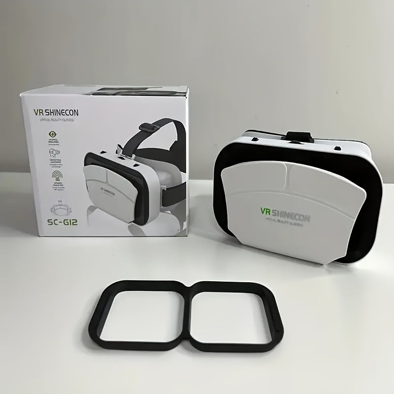 VR SHINECON G05A 3D VR Glasses Headset Virtual Reality Glasses For 4.7-6.0 Inches Android IOS Smart Phones Games 360 HD Movies - DropOnline.co
