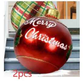 Giant Inflatable Christmas Ball 60cm - PVC Outdoor Ornament Decoration for Tree & Yard - DropOnline.co