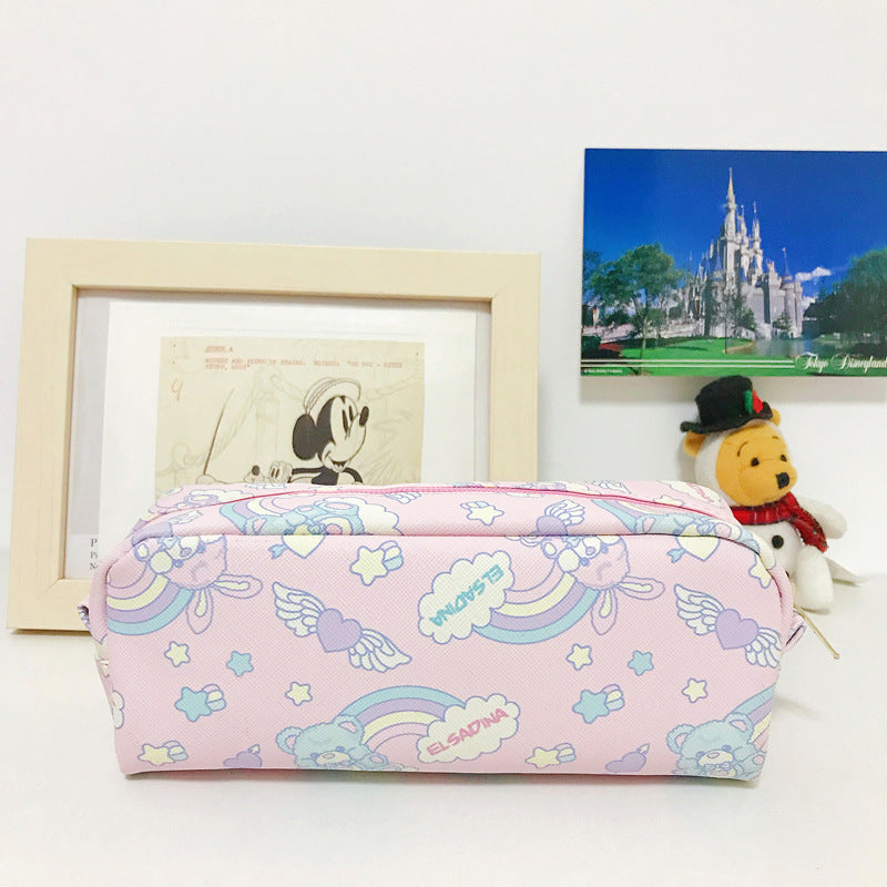 Printed Pencil Case Large Capacity Stationery Box For Elementary, Middle And High School Students - DropOnline.co