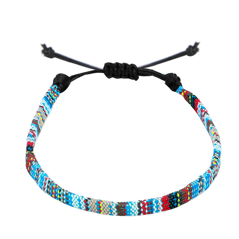 Hand Woven Rainbow Color Anklet Bohemian Style - DropOnline.co