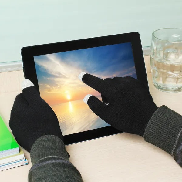 Unisex Touchscreen Winter Gloves - Full Finger Knitted Gloves for Running & Cycling - DropOnline.co