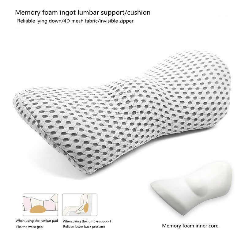 Lumbar Support Pillow For Side Sleepers Pregnancy Relieve Hip Coccyx Sciatica Pain Machine Chair Back Cushion Waist Car Seat - DropOnline.co