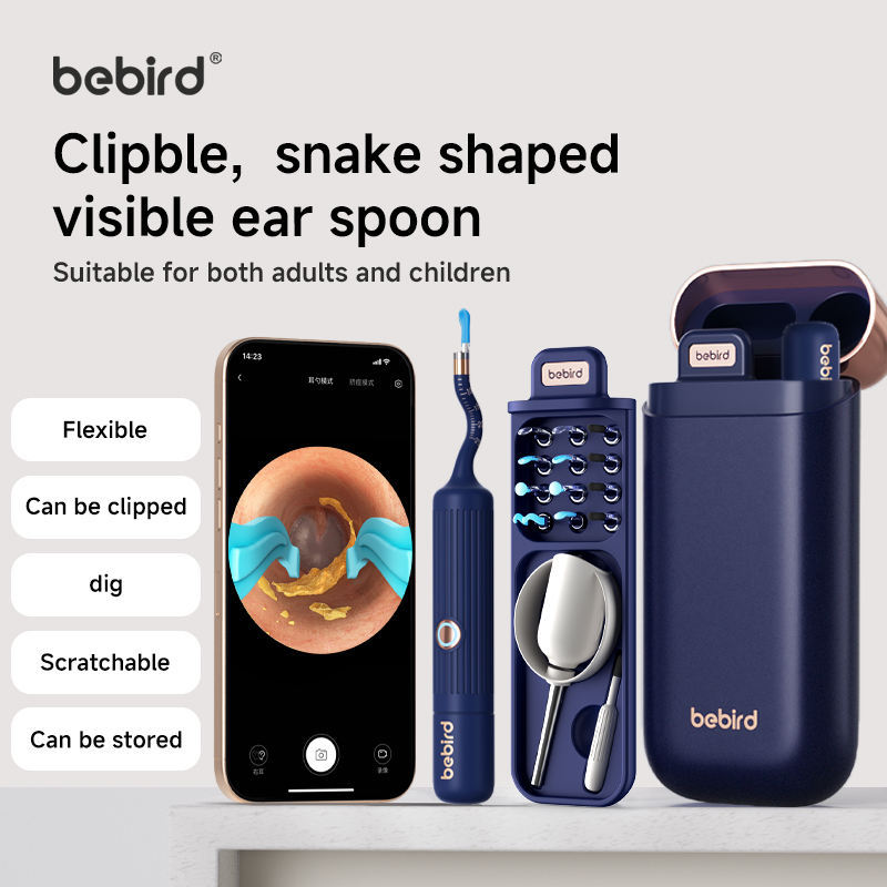 Bebird EarSight Plus Earwax Removal Tool Ear Canal Cleaner, Equipped With A Camera For Ear Nose Throat Examination. - DropOnline.co