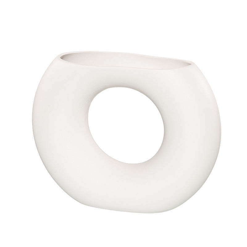 Cutelife New Style White Small Flower Ceramics Home Decor Vase - DropOnline.co