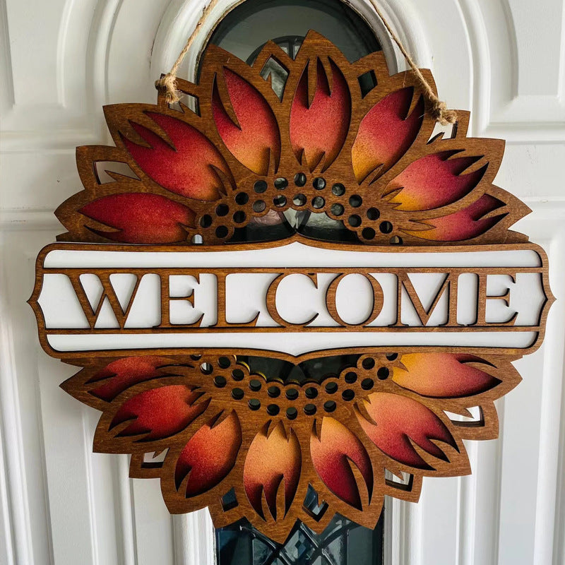 Home Sunflower Doorplate Decoration Craft - DropOnline.co
