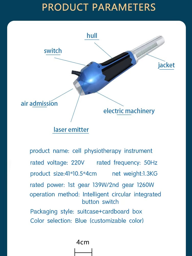 Terahertz Energy Light Wave Cell Thermal Therapy Repair Device Terahertz Health Blower - DropOnline.co