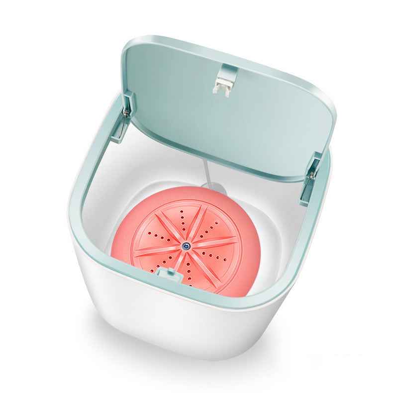 Household Small Laundry Bucket Mini Turbo Table Washing Machine Student Dormitory Underwear Socks Washer