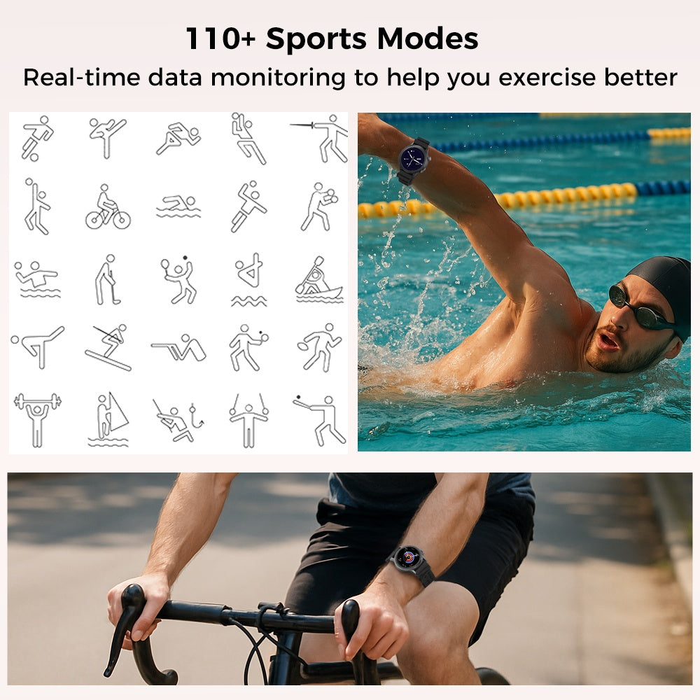 2025 New 1.43-inch Disc Smart Watch Fitness Tracker - DropOnline.co