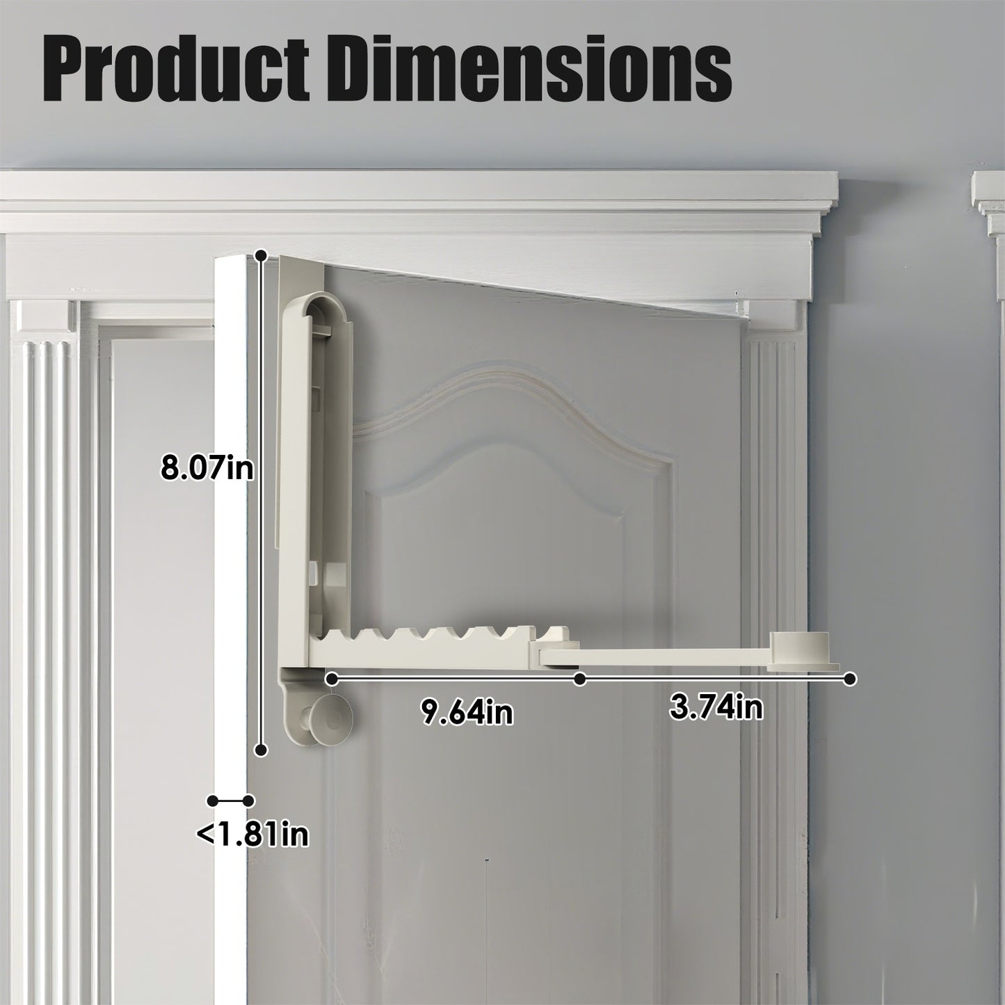 2Pcs Over The Door Hanger Hooks For Clothes Foldable Clothes Drying Rack For Laundry Coats Towels Portable Clothing Hanger Hook For 1.81In Thickness Door Maximum - DropOnline.co