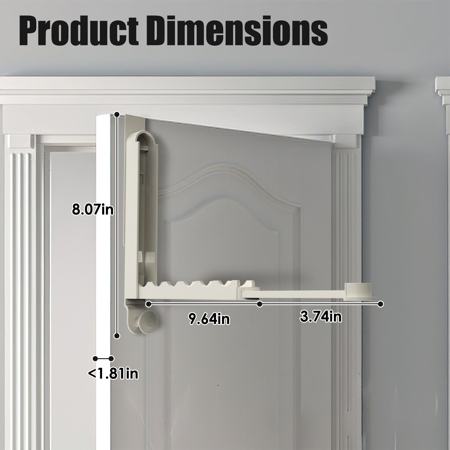 2Pcs Over The Door Hanger Hooks For Clothes Foldable Clothes Drying Rack For Laundry Coats Towels Portable Clothing Hanger Hook For 1.81In Thickness Door Maximum - DropOnline.co