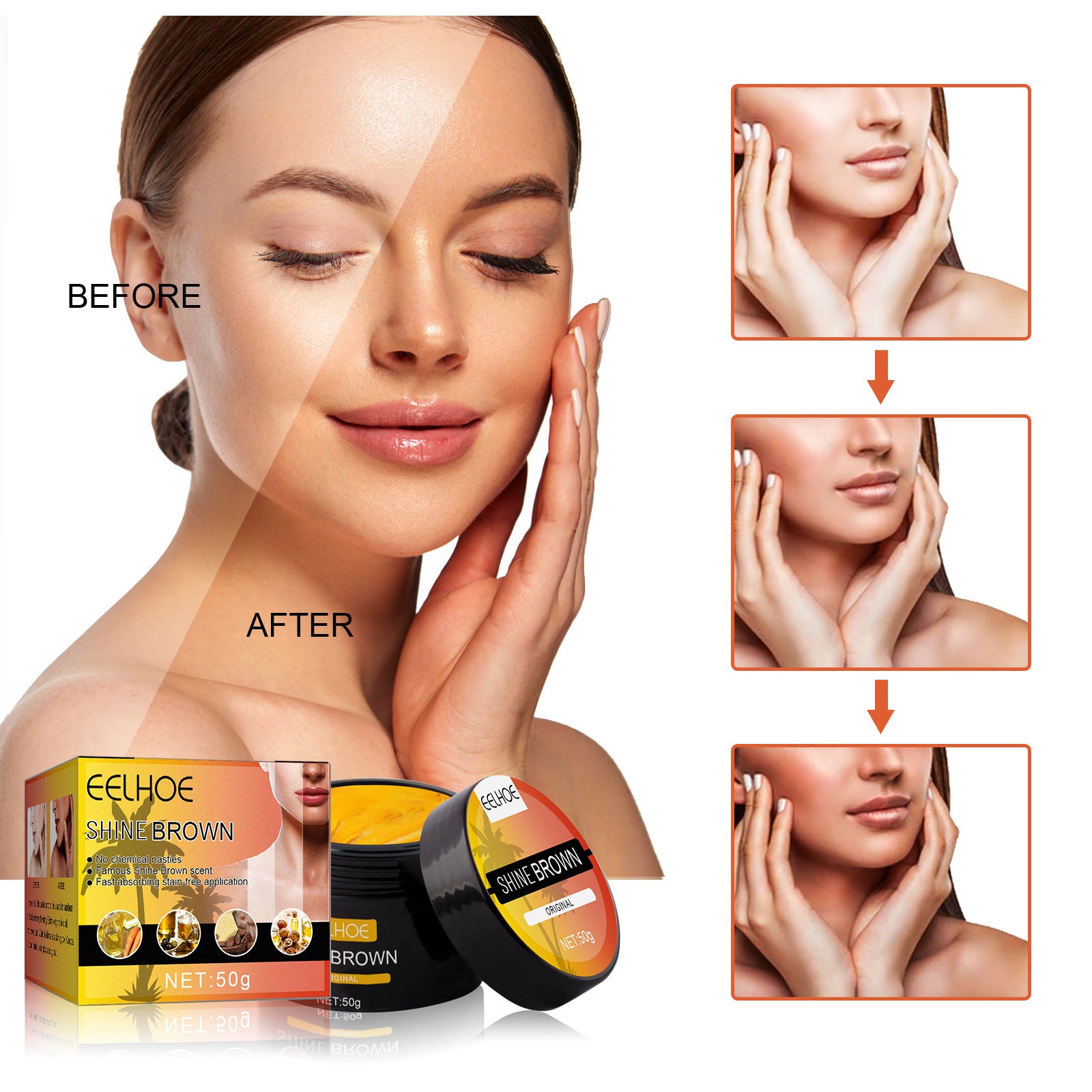 Wheat Complexion Body Tanning Moisturizing - DropOnline.co