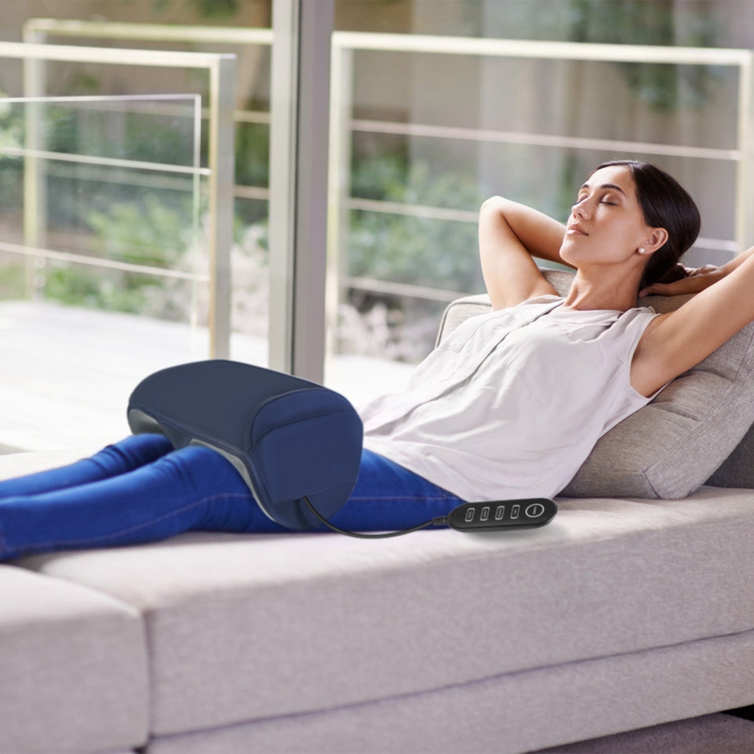 1Pc Shiatsu Foot Massager With Heat Foot Calf Thigh Arm Massager Machine With 3 Modes 3 Intensity Levels Gifts For Mom Dad Lover - DropOnline.co