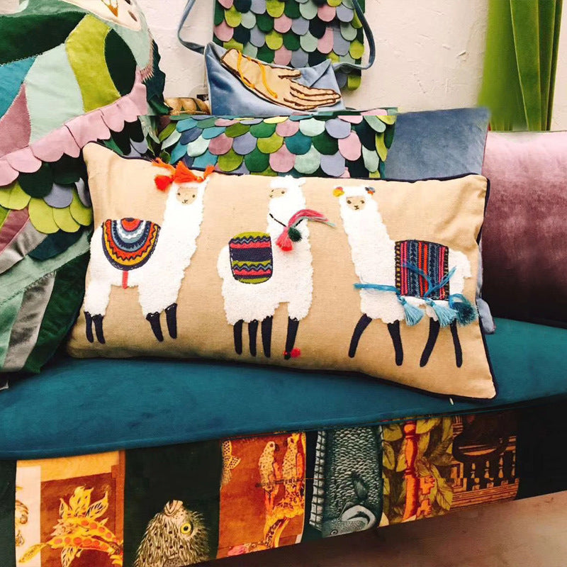 Living Room Sofa Cushion Cotton And Linen Cover - DropOnline.co