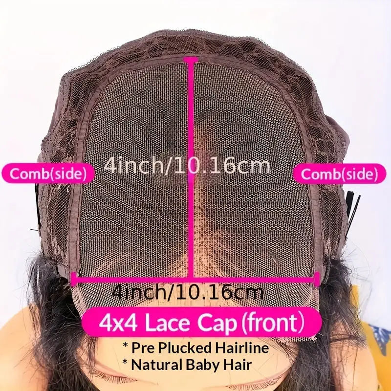 Deep Wave Lace Front Wig Human Hair Density 13x4 Loose Deep Wave HD Lace Front Wig Black Female - DropOnline.co